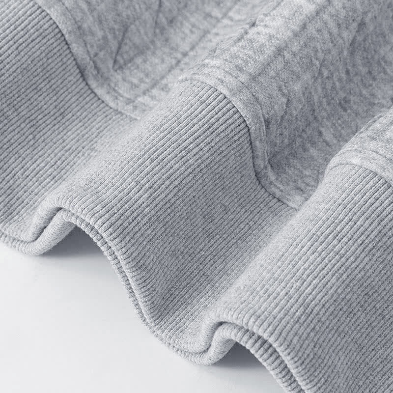 Buddha Stones ​​Herbst/Winter-Hoodie mit Knöpfen, gedrehtem Design und langen Ärmeln für Herren - image 7