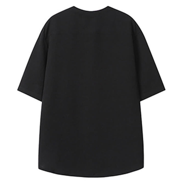 Buddha Stones Sommerliches Tang Style Casual Herren Kurzarmhemd mit Stehkragen und Kranichstickerei – Kurzarmhemden mit Stehkragen und Kranichmotiv - image 16