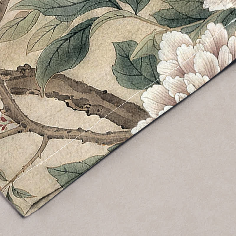 Buddha Stones Baumwollhose für Herren mit Vintage-Tiger- und Blumenmuster, schmal zulaufend und mit Taschen - image 2