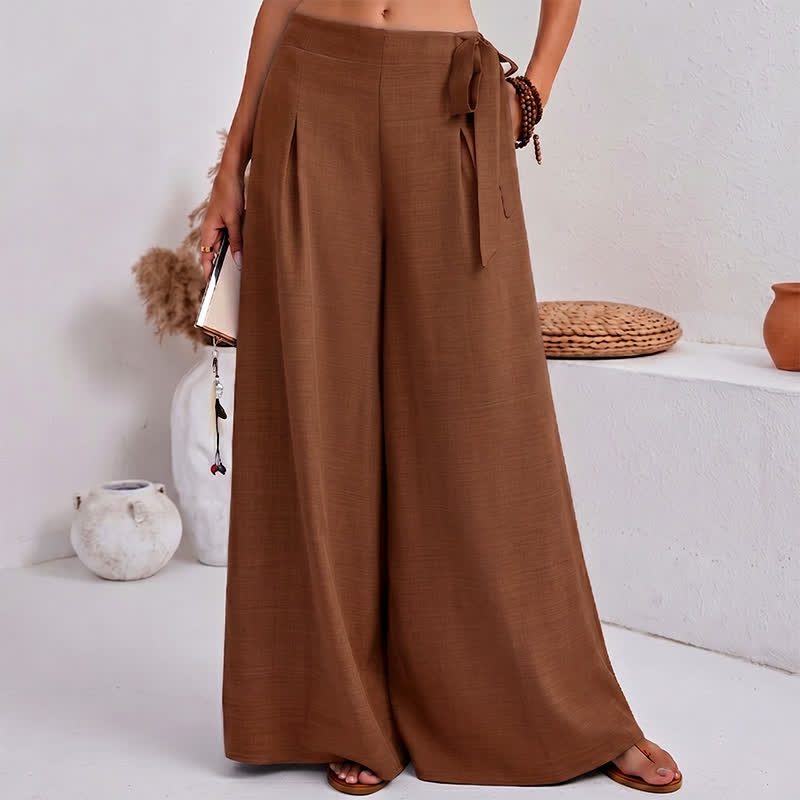 Buddha Stones Frühlings-Freizeithose im Retro-Stil mit Kordelzug, weitem Bein und Taschen - Dunkelgoldenrod - US14, UK/AU18, EU46 (2XL) - image 12