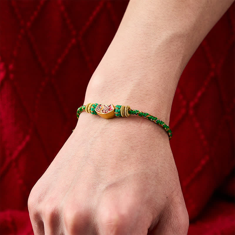 Buddha Stones Handgewebtes Armband aus Koi-Fisch-Seil - image 4