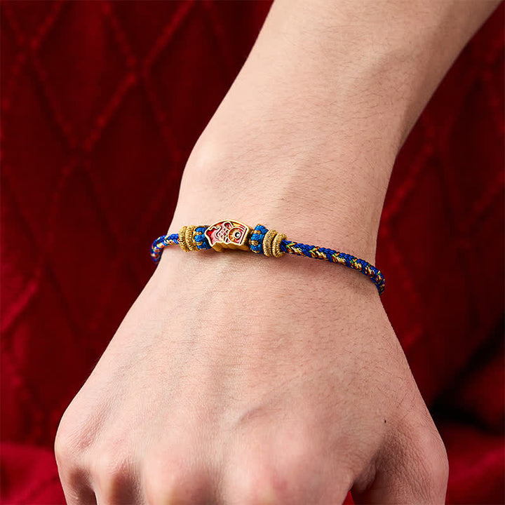 Buddha Stones Handgewebtes Armband aus Koi-Fisch-Seil - image 19