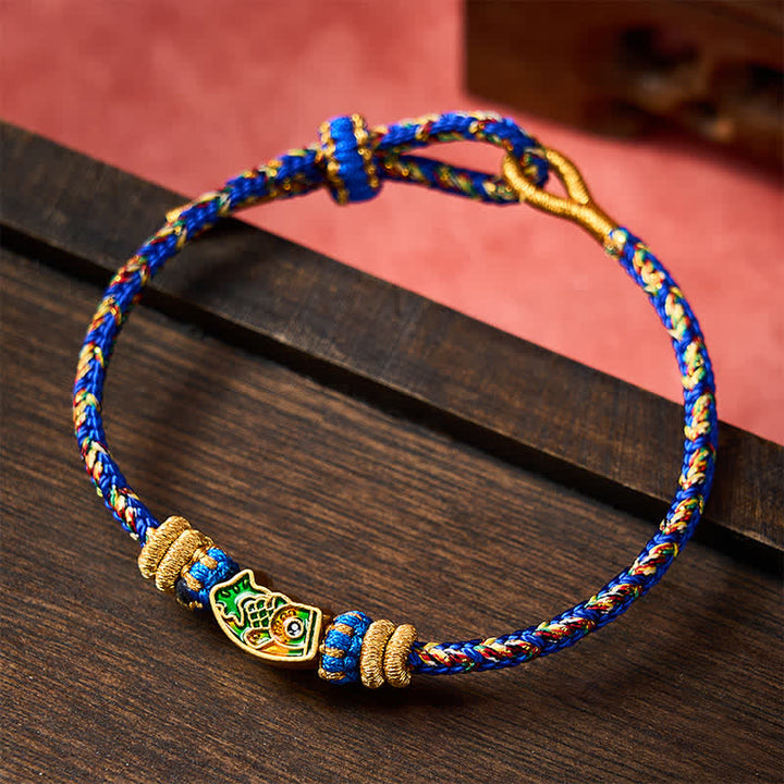 Buddha Stones Handgewebtes Armband aus Koi-Fisch-Seil - image 16