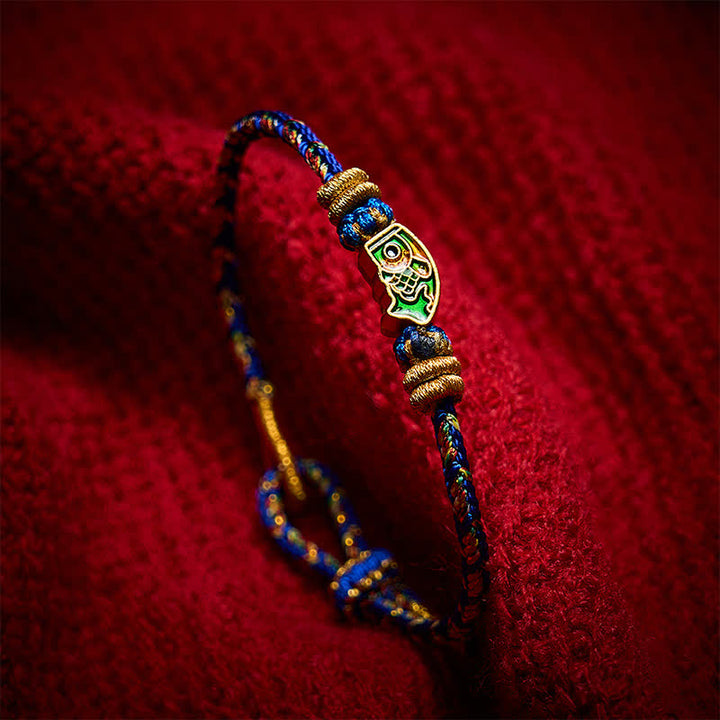Buddha Stones Handgewebtes Armband aus Koi-Fisch-Seil - image 18