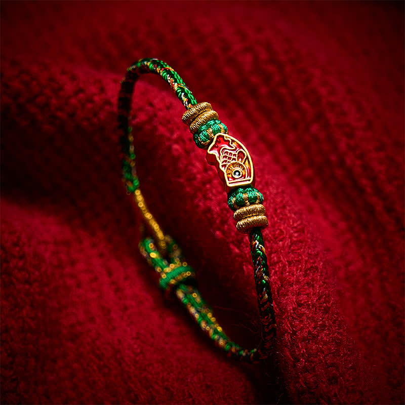Buddha Stones Handgewebtes Armband aus Koi-Fisch-Seil - image 3
