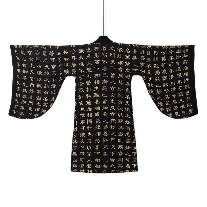 Buddha Stones Kimonos für Herren im Vintage-Stil mit Tao Te Ching-Print im Tang-Stil (Frühling) - image 3