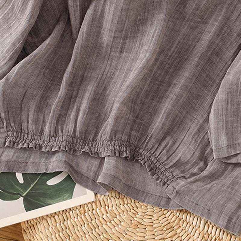 Buddha Stones Lässiges Sommer-T-Shirt für Damen mit Rundhalsausschnitt und Dreiviertelärmeln - image 21