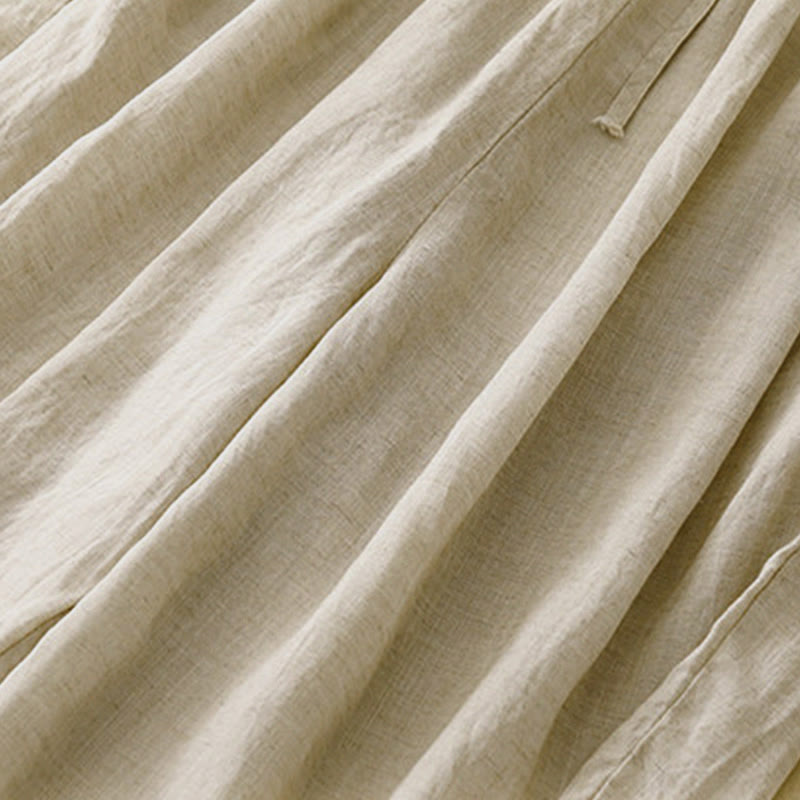 Buddha Stones Sommer-Caprihose mit elastischem Bund und Taschen - image 6