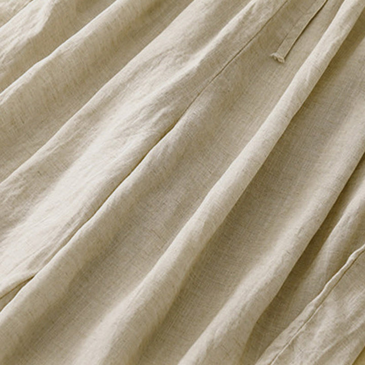Buddha Stones Sommer-Caprihose mit elastischem Bund und Taschen - image 6