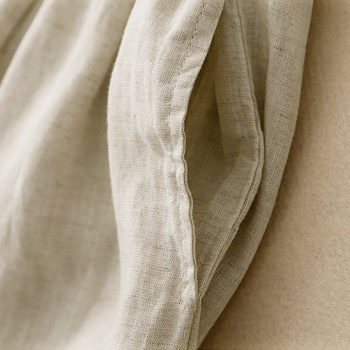 Buddha Stones Sommer-Caprihose mit elastischem Bund und Taschen - image 4