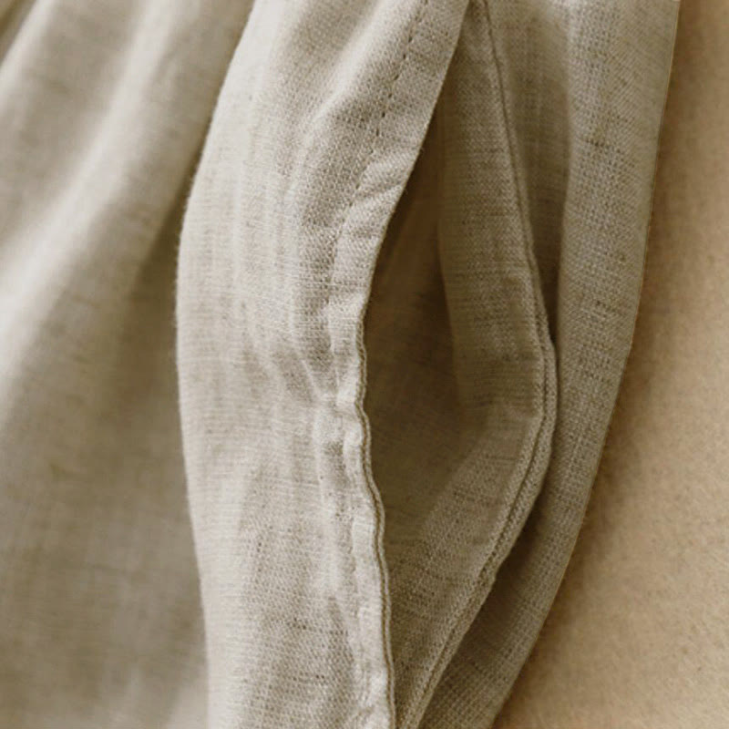 Buddha Stones Sommer-Caprihose mit elastischem Bund und Taschen - image 5