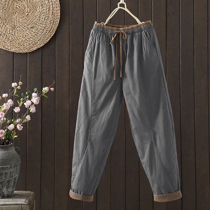 Buddha Stones Schlichte Damen-Haremshose mit Taschen - DimGray - US 8-10, UK/AU 12-14, EU 40-42 (2XL) - image 14