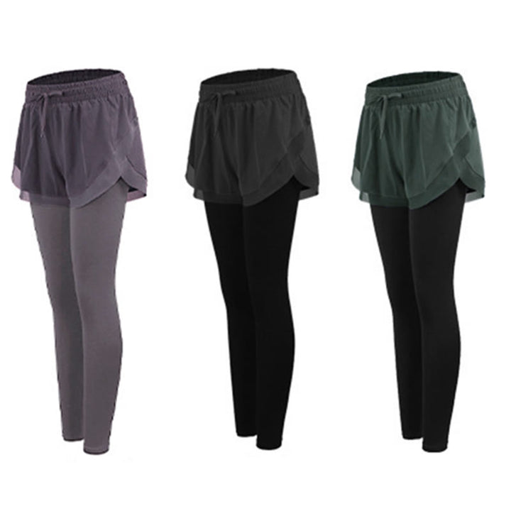 Buddha Stones 2-in-1 Sport-Leggings, Outdoor-Fitness-Leggings für Damen, Yoga-Hosen - image 14