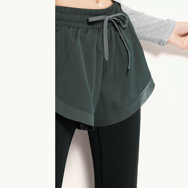 Buddha Stones 2-in-1 Sport-Leggings, Outdoor-Fitness-Leggings für Damen, Yoga-Hosen - image 9