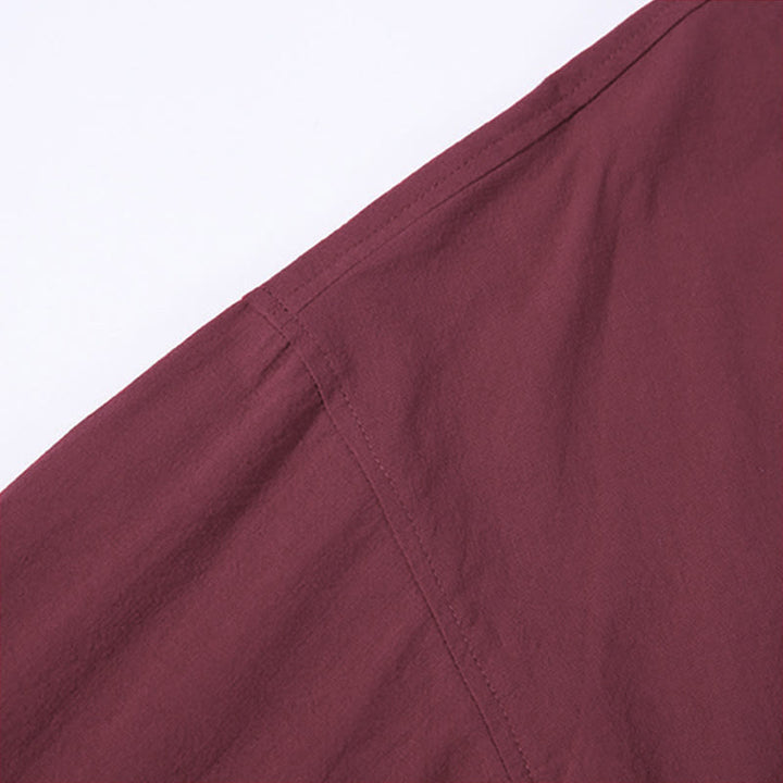 Buddha Stones , einfarbige, geschnürte Dreiviertelarm-Jacke mit offener Vorderseite, Herrenkimono - image 11