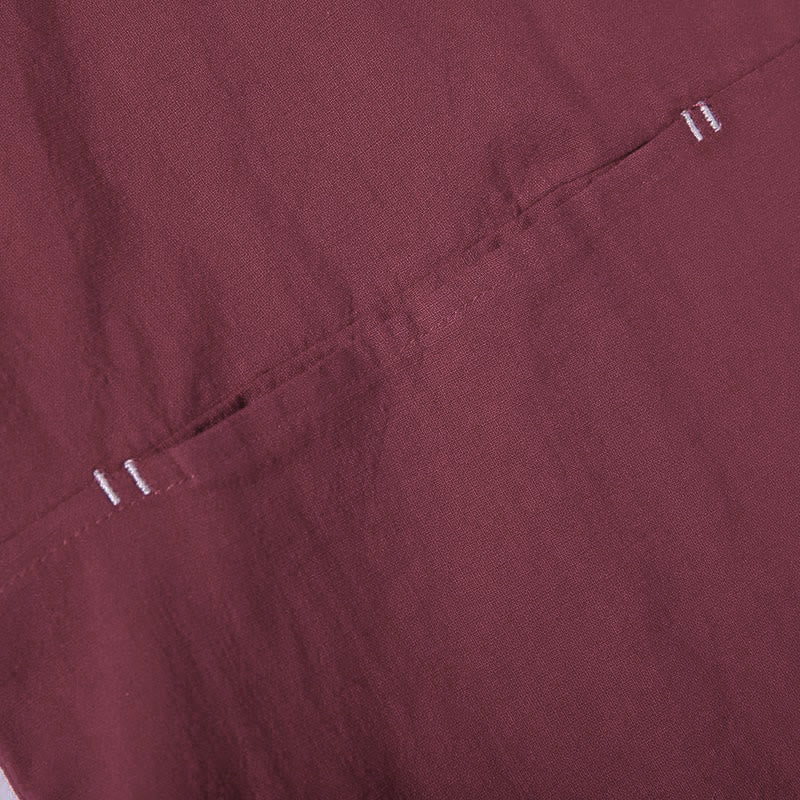 Buddha Stones , einfarbige, geschnürte Dreiviertelarm-Jacke mit offener Vorderseite, Herrenkimono - image 10