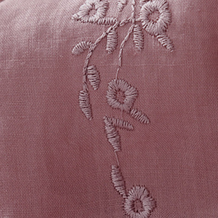 Buddha Stones Casual Damen-Shirt mit besticktem Blumenmuster, V-Ausschnitt und lockeren halben Ärmeln - image 8
