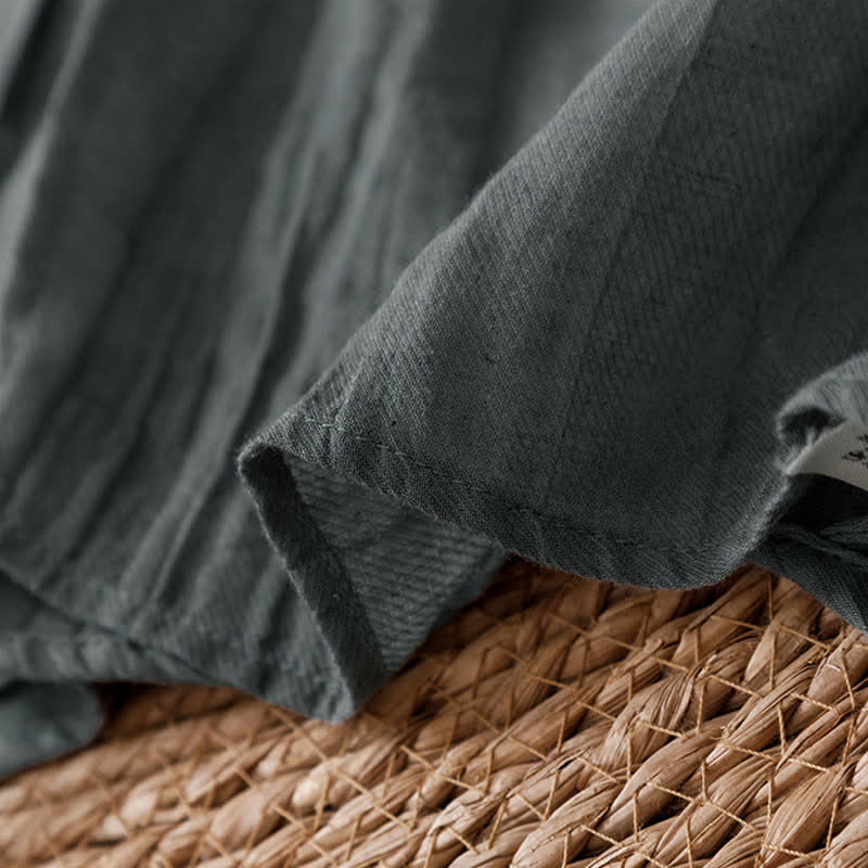 Buddha Stones Sommerlicher, lässiger Boho-Kimono mit Faltenmuster und Kordelzug für Damen - image 18