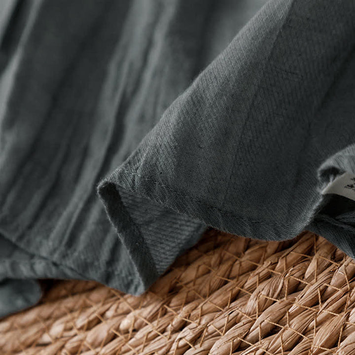 Buddha Stones Sommerlicher, lässiger Boho-Kimono mit Faltenmuster und Kordelzug für Damen - image 18