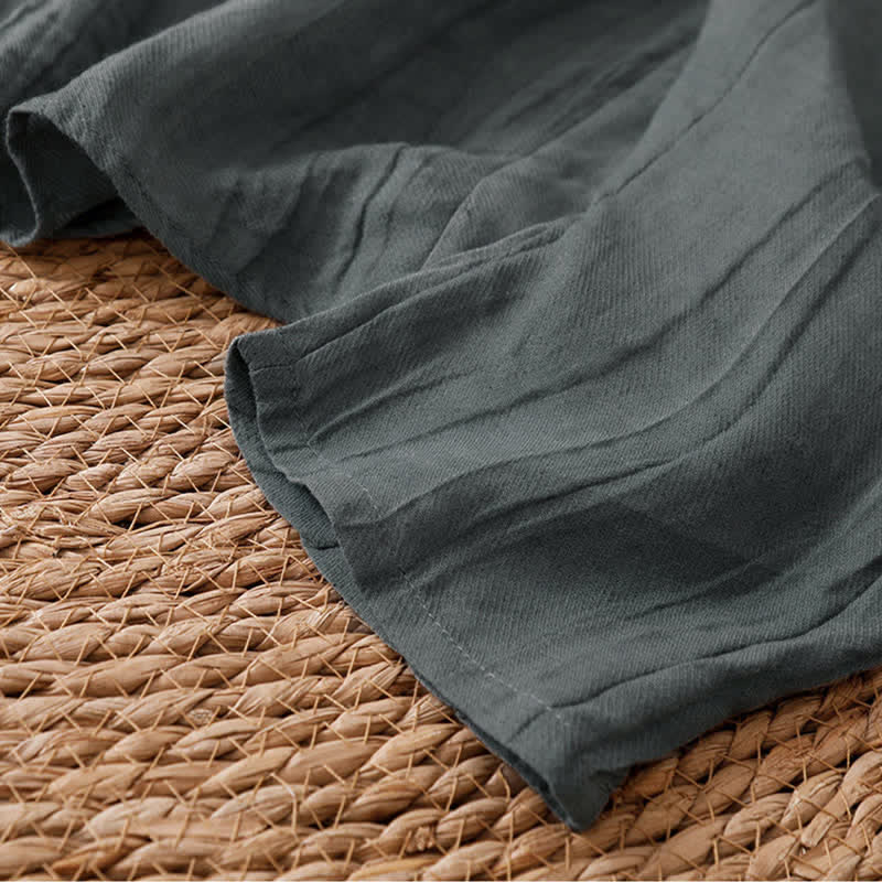 Buddha Stones Sommerlicher, lässiger Boho-Kimono mit Faltenmuster und Kordelzug für Damen - image 36