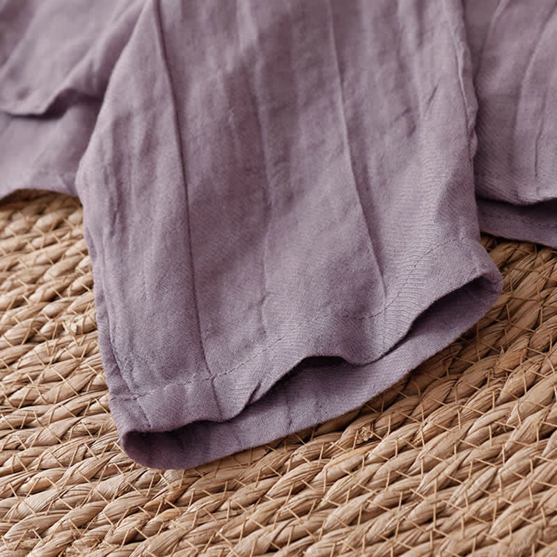 Buddha Stones Sommerlicher, lässiger Boho-Kimono mit Faltenmuster und Kordelzug für Damen - image 25