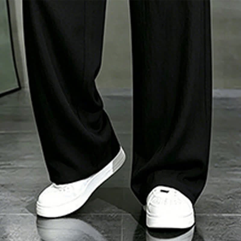 Buddha Stones Lässige lange Herrenhose mit Kordelzug, geradem Bein und Tasche für Frühling und Sommer - image 12