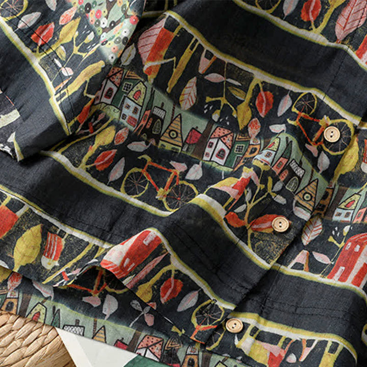 Damen-T-Shirt aus Polyester mit Dreiviertelärmeln, V-Ausschnitt, Knopfleiste und Buddha Stones -Motiv - image 15