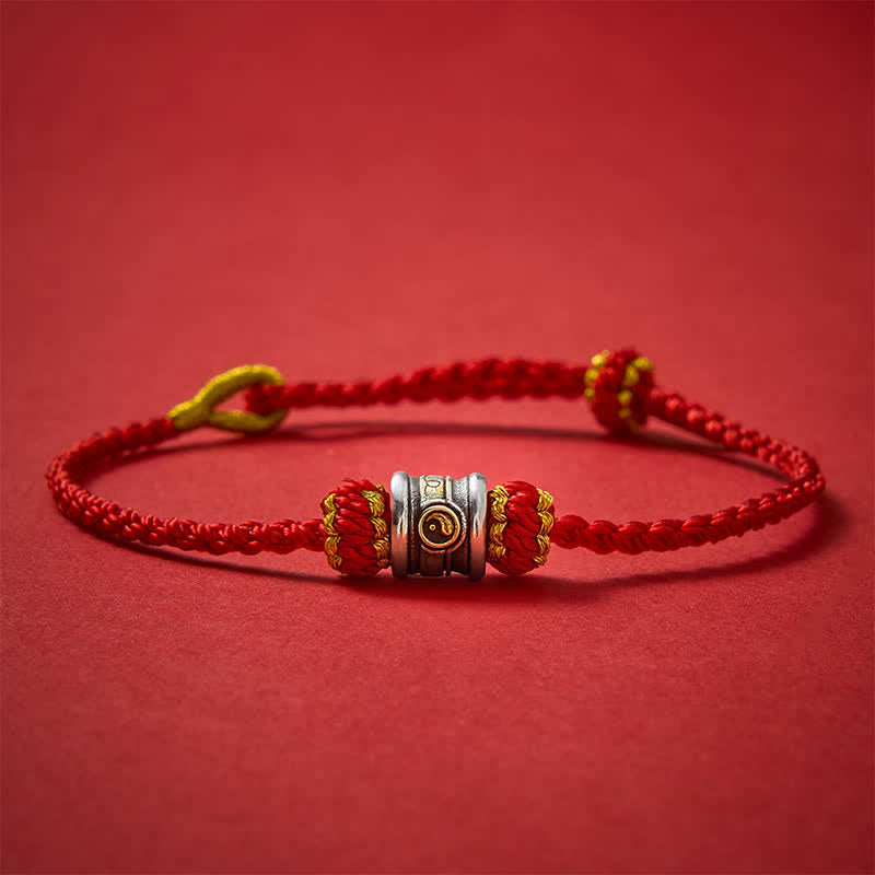 Buddha Stones Kupfernes Yin-Yang-Armband mit roter Schnur - image 17