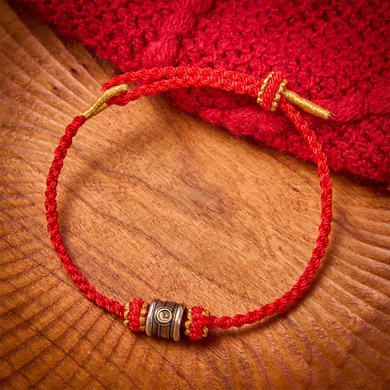 Buddha Stones Kupfernes Yin-Yang-Armband mit roter Schnur - image 3