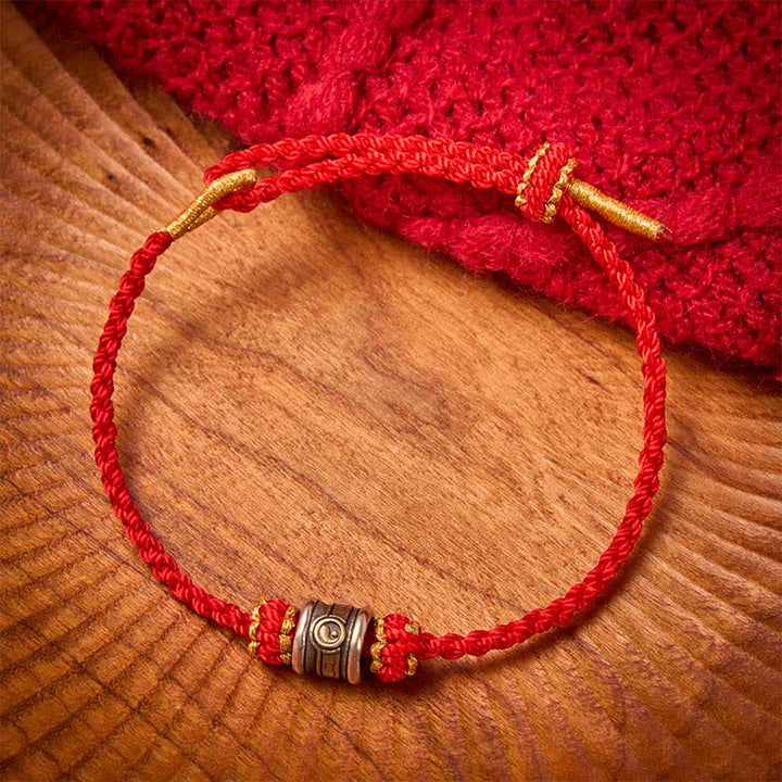 Buddha Stones Kupfernes Yin-Yang-Armband mit roter Schnur - image 3