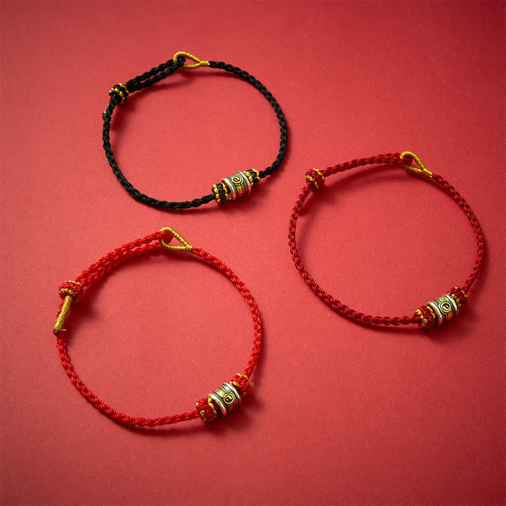 Buddha Stones Kupfernes Yin-Yang-Armband mit roter Schnur - image 20