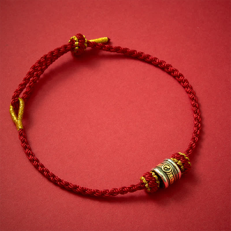 Buddha Stones Kupfernes Yin-Yang-Armband mit roter Schnur - Dunkelrote Schnur - image 15