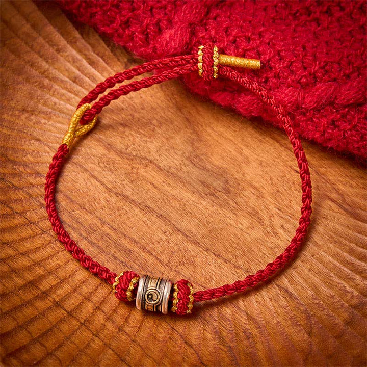 Buddha Stones Kupfernes Yin-Yang-Armband mit roter Schnur - image 16