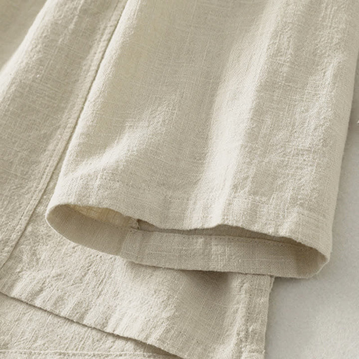 Buddha Stones Casual Plain Frog-Buttons Damen Langarmhemd - image 12