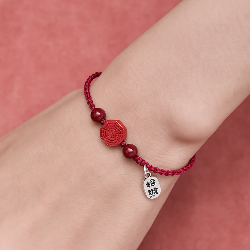 Buddha Stones Bagua-Armband mit roter Schnur - image 4