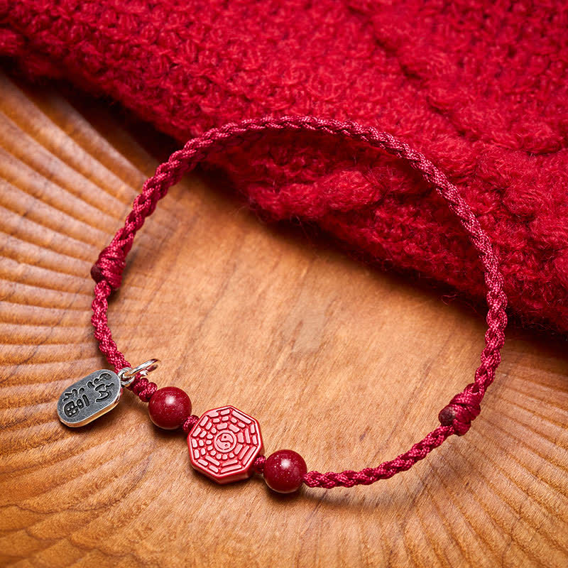 Buddha Stones Bagua-Armband mit roter Schnur - image 2