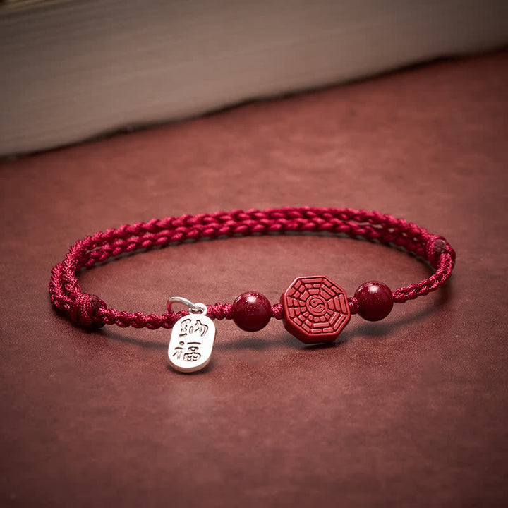 Buddha Stones Bagua-Armband mit roter Schnur - image 3