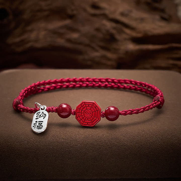 Buddha Stones Bagua-Armband mit roter Schnur - 5,9–6,7 Zoll (15–17 cm) - image 0