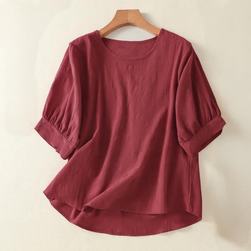 Buddha Stones -T-Shirt mit schlichtem Rundhalsausschnitt, lockeren kurzen Ärmeln für Damen - Feuerfestziegel - US 8-10, UK/AU 12-14, EU 40-42 (2XL) - image 12