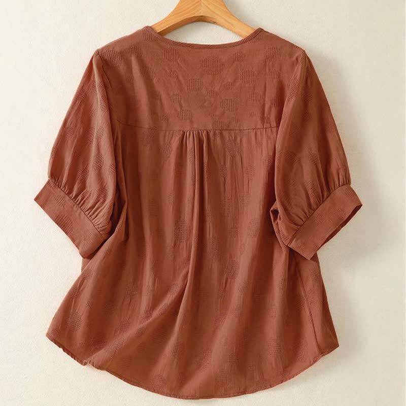 Buddha Stones -T-Shirt mit schlichtem Rundhalsausschnitt, lockeren kurzen Ärmeln für Damen - image 8