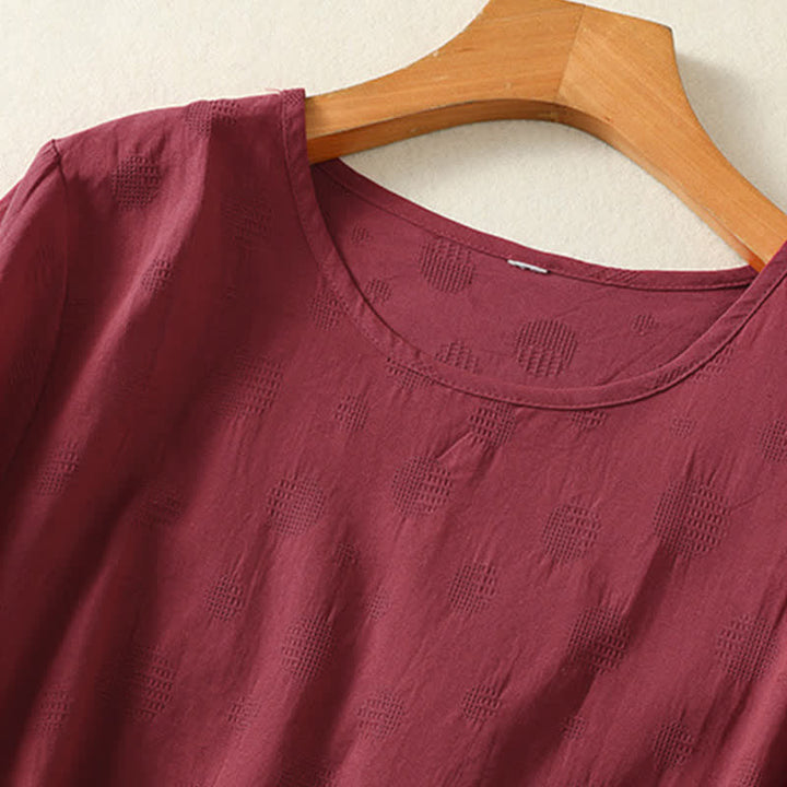 Buddha Stones -T-Shirt mit schlichtem Rundhalsausschnitt, lockeren kurzen Ärmeln für Damen - image 14