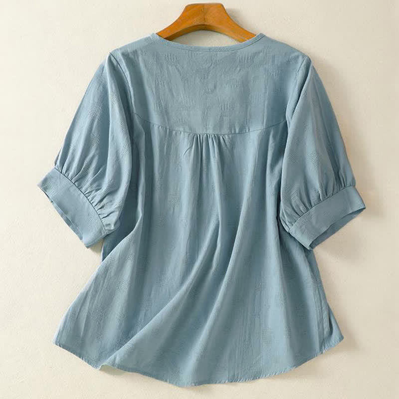 Buddha Stones -T-Shirt mit schlichtem Rundhalsausschnitt, lockeren kurzen Ärmeln für Damen - image 1