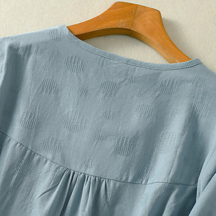 Buddha Stones -T-Shirt mit schlichtem Rundhalsausschnitt, lockeren kurzen Ärmeln für Damen - image 3