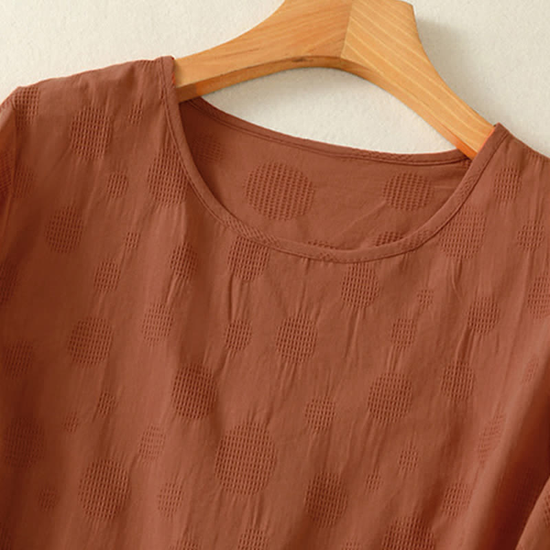 Buddha Stones -T-Shirt mit schlichtem Rundhalsausschnitt, lockeren kurzen Ärmeln für Damen - image 9