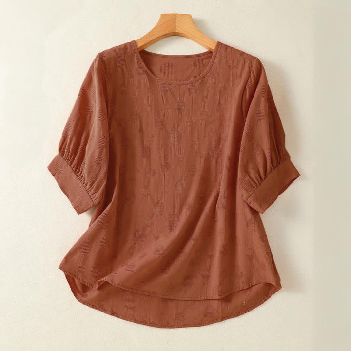 Buddha Stones -T-Shirt mit schlichtem Rundhalsausschnitt, lockeren kurzen Ärmeln für Damen - Dunkelorange - US 8-10, UK/AU 12-14, EU 40-42 (2XL) - image 7