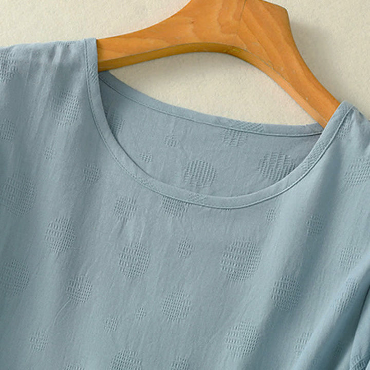 Buddha Stones -T-Shirt mit schlichtem Rundhalsausschnitt, lockeren kurzen Ärmeln für Damen - image 2