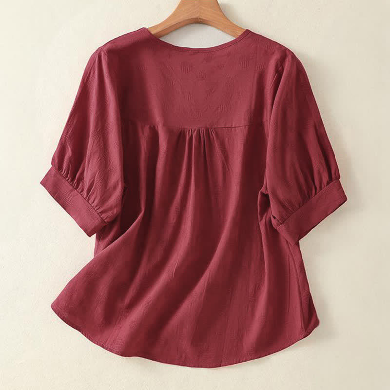 Buddha Stones -T-Shirt mit schlichtem Rundhalsausschnitt, lockeren kurzen Ärmeln für Damen - image 13