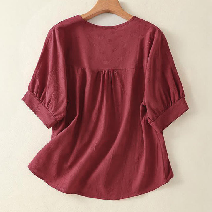 Buddha Stones -T-Shirt mit schlichtem Rundhalsausschnitt, lockeren kurzen Ärmeln für Damen - image 13