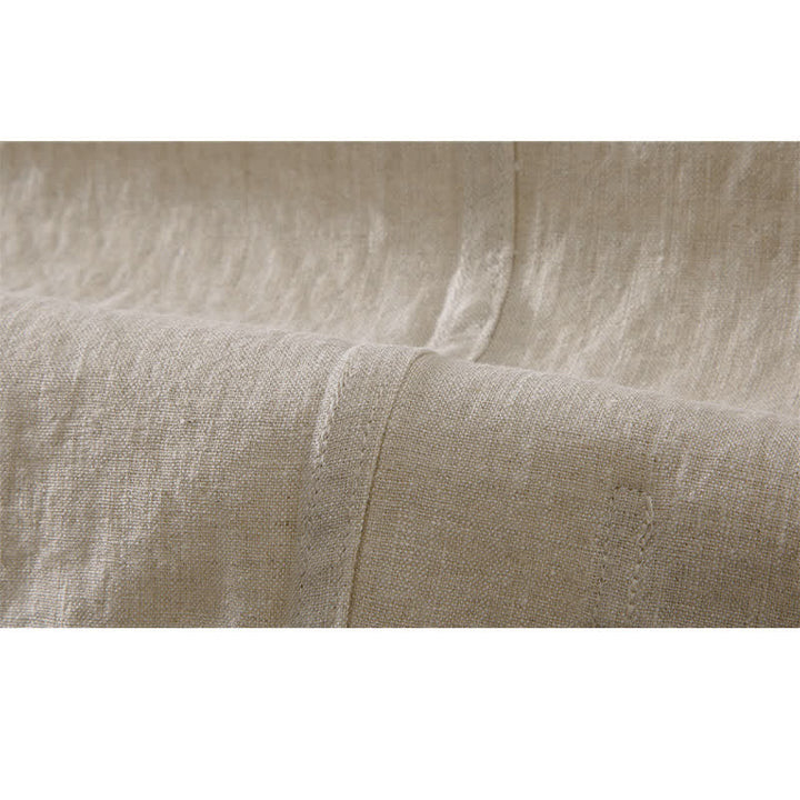 Buddha Stones Vintage Plain Tang Suit Chinesisches Herrenhemd mit Froschknöpfen und Taschen - image 8