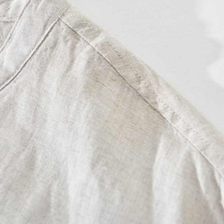 Buddha Stones Lässige, minimalistische Herrenjacke mit Stehkragen, Reißverschluss und Taschen für Frühling und Sommer - image 5